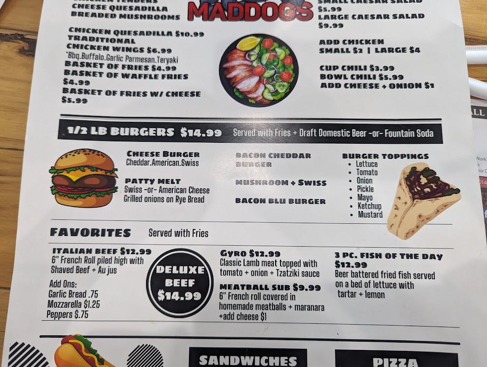 Maddog's Bar and Grill Menu image 2
